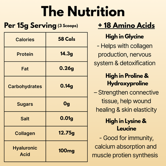 Grass fed bone broth protein powder
