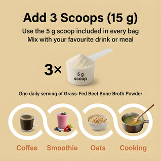 Grass-Fed Beef Bone Broth Powder
