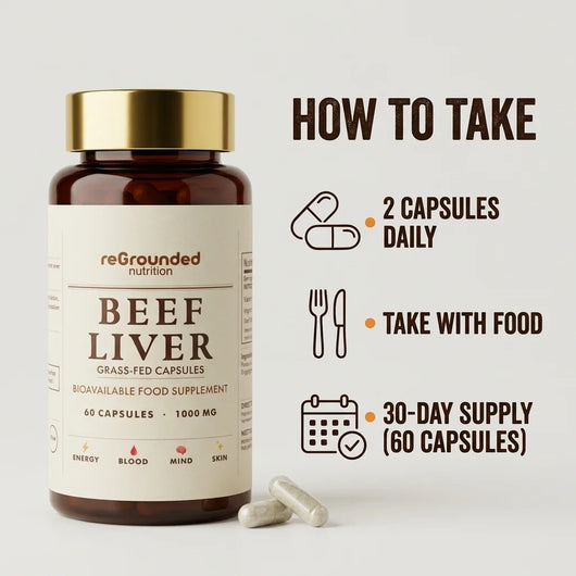 Grass-Fed Beef Liver Capsules | 1000mg | Freeze Dried