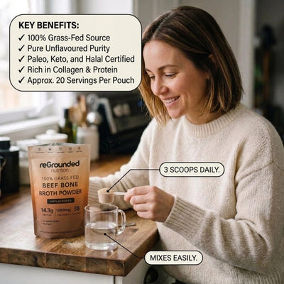 Collagen Peptide Bone Broth Powder - reGrounded