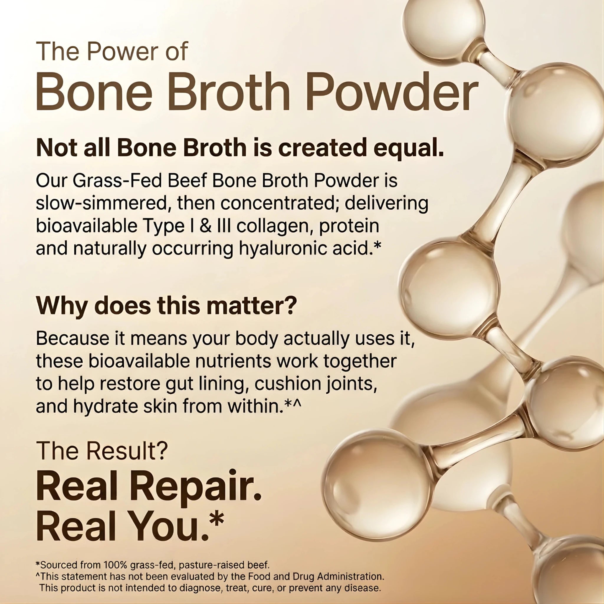 Grass - Fed Beef Bone Broth Powder - reGrounded