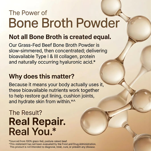 Grass - Fed Beef Bone Broth Powder - reGrounded