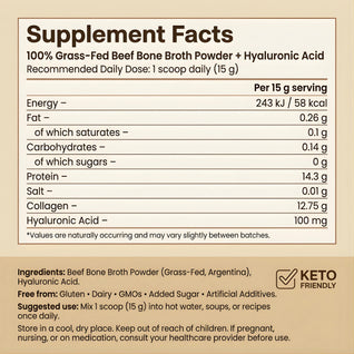 Grass-Fed Beef Bone Broth Powder