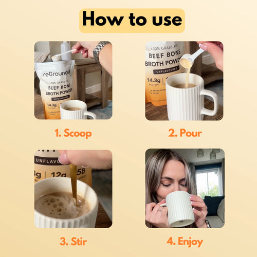 Grass-Fed Beef Bone Broth Powder