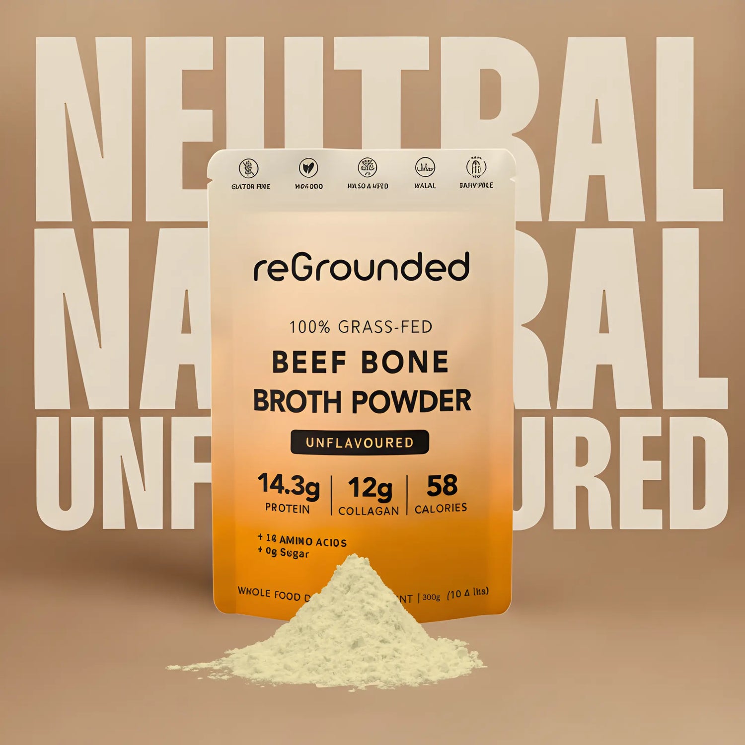 Grass fed bone broth protein powder	